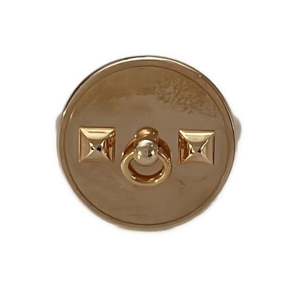 Auth HERMES Collier de Chien Rose Gold Hardware None Scarf Ring - Picture 1 of 3